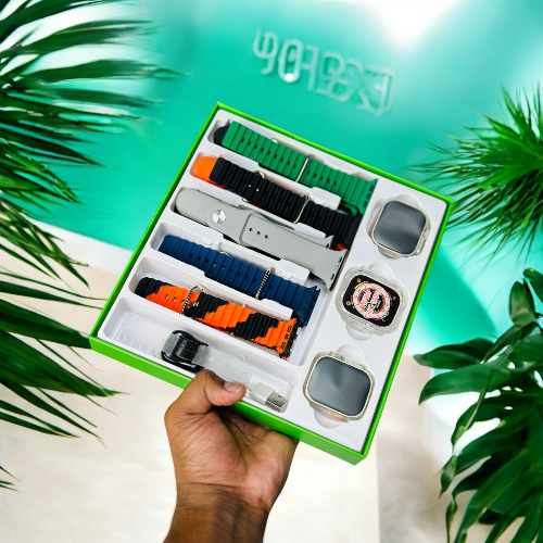 Y70 Ultra Couple Smartwatch With 13 Straps + Digital Tazbi